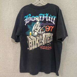 BootHill Saloon T-Shirt Vintage 1997 Black Daytona Beach Bike Week